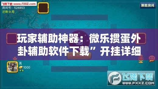 玩家辅助神器：微乐掼蛋外卦辅助软件下载”开挂详细教程