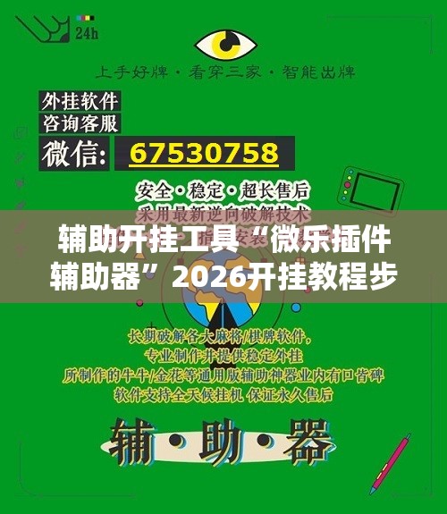 辅助开挂工具“微乐插件辅助器”2026开挂教程步骤