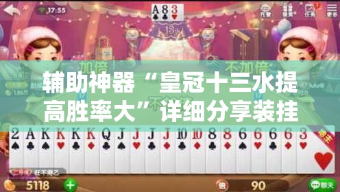 辅助神器“皇冠十三水提高胜率大”详细分享装挂步骤