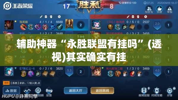 辅助神器“永胜联盟有挂吗”(透视)其实确实有挂