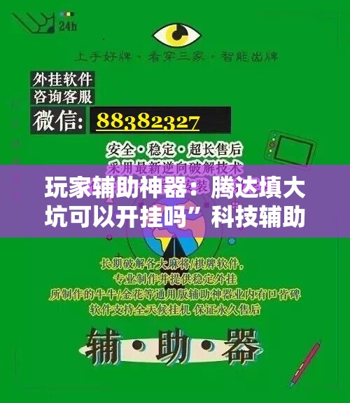 玩家辅助神器：腾达填大坑可以开挂吗”科技辅助神器手机版