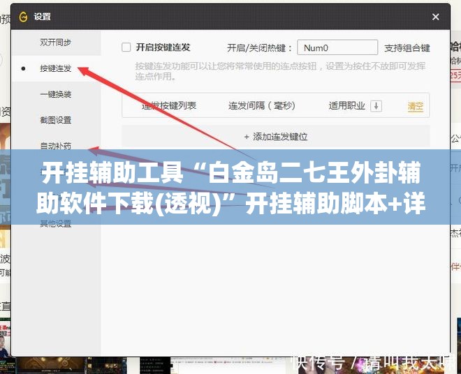 开挂辅助工具“白金岛二七王外卦辅助软件下载(透视)	”开挂辅助脚本+详细开挂安装教程