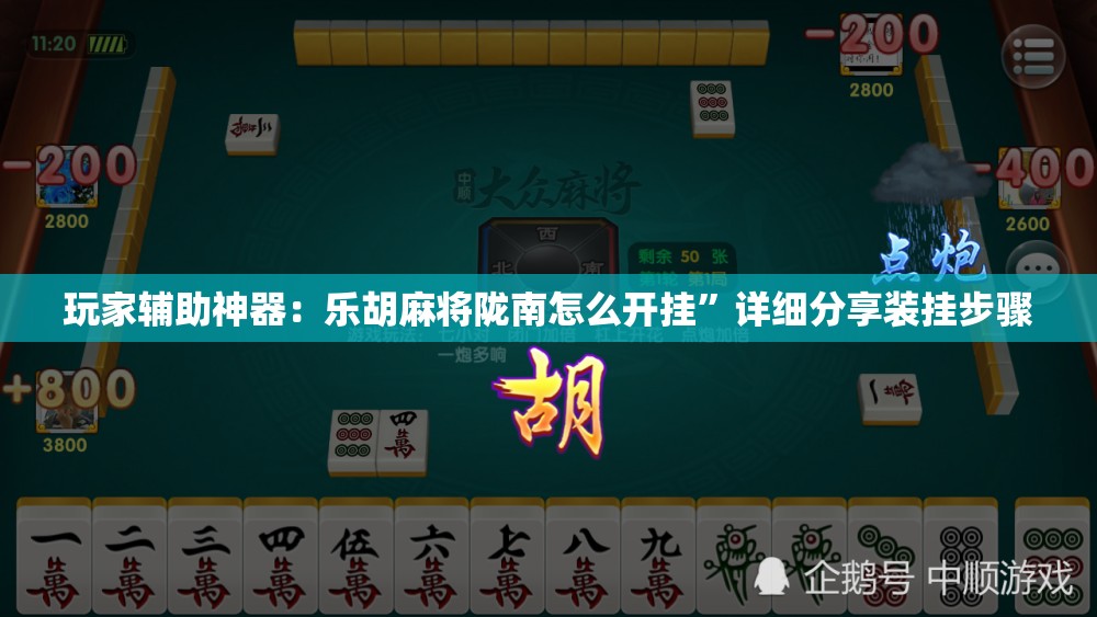 玩家辅助神器：乐胡麻将陇南怎么开挂”详细分享装挂步骤