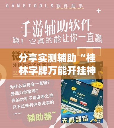 分享实测辅助“桂林字牌万能开挂神器”(辅助神器)开挂详细教程