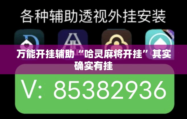 万能开挂辅助“哈灵麻将开挂”其实确实有挂