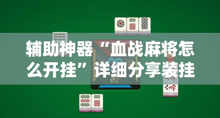 辅助神器“血战麻将怎么开挂”详细分享装挂步骤
