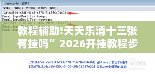 教程辅助!天天乐清十三张有挂吗”2026开挂教程步骤