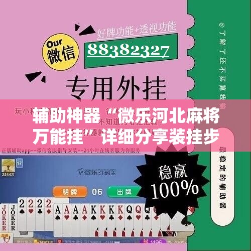 辅助神器“微乐河北麻将万能挂”详细分享装挂步骤