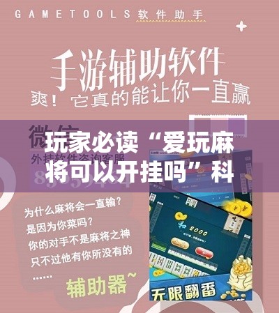 玩家必读“爱玩麻将可以开挂吗”科技辅助神器手机版