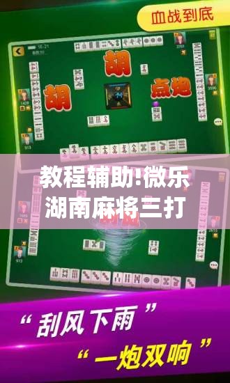 教程辅助!微乐湖南麻将三打哈有挂吗”(免费)开挂辅助教学(最新辅助开挂教程)