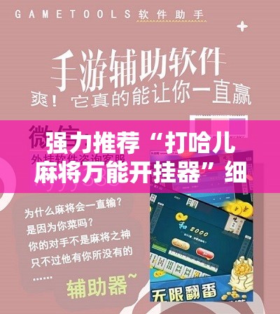 强力推荐“打哈儿麻将万能开挂器	”细辅助教程分享