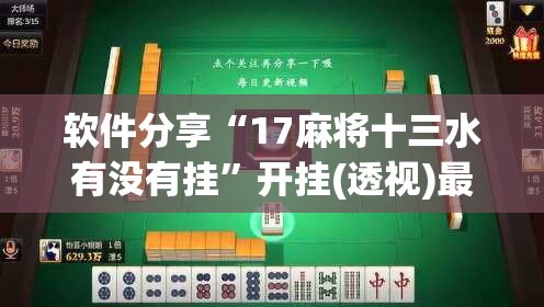 软件分享“17麻将十三水有没有挂”开挂(透视)最新辅助详细