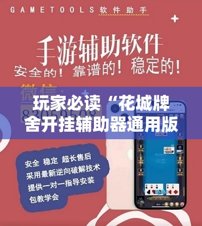 玩家必读“花城牌舍开挂辅助器通用版”详细分享装挂步骤