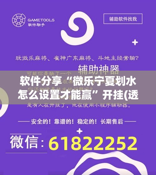 软件分享“微乐宁夏划水怎么设置才能赢”开挂(透视)最新辅助详细