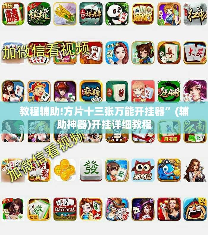 教程辅助!方片十三张万能开挂器	”(辅助神器)开挂详细教程