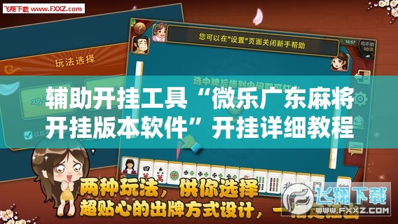 辅助开挂工具“微乐广东麻将开挂版本软件”开挂详细教程