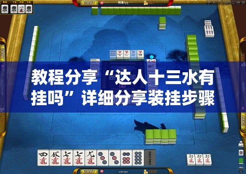 教程分享“达人十三水有挂吗	”详细分享装挂步骤