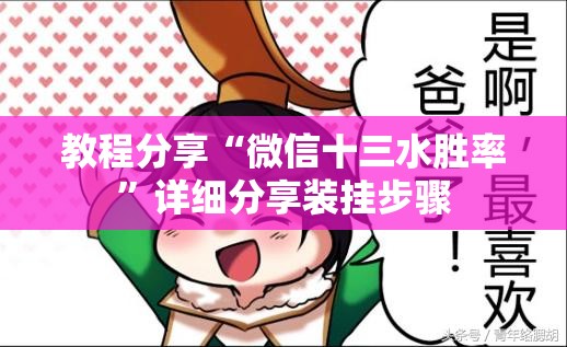 教程分享“微信十三水胜率	”详细分享装挂步骤