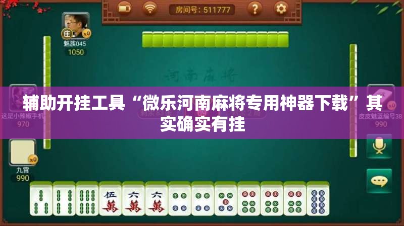 辅助开挂工具“微乐河南麻将专用神器下载”其实确实有挂