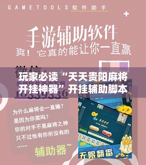 玩家必读“天天贵阳麻将开挂神器	”开挂辅助脚本+详细开挂安装教程