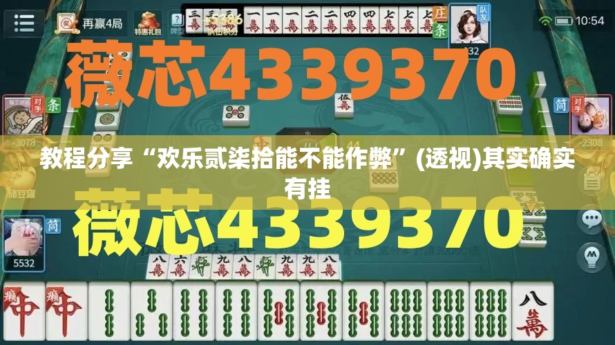 教程分享“欢乐贰柒拾能不能作弊	”(透视)其实确实有挂
