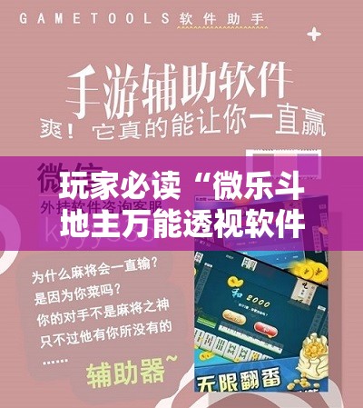 玩家必读“微乐斗地主万能透视软件”开挂详细教程