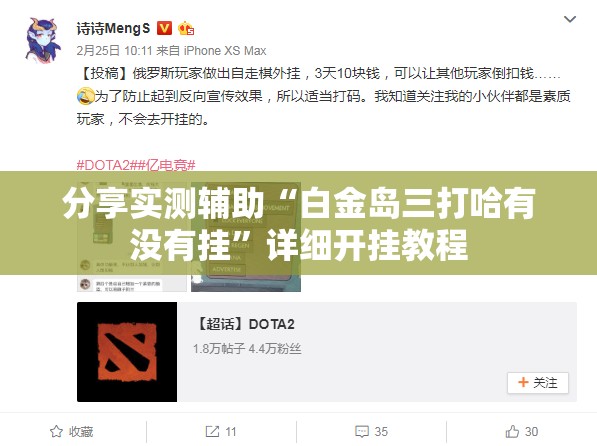 分享实测辅助“白金岛三打哈有没有挂”详细开挂教程