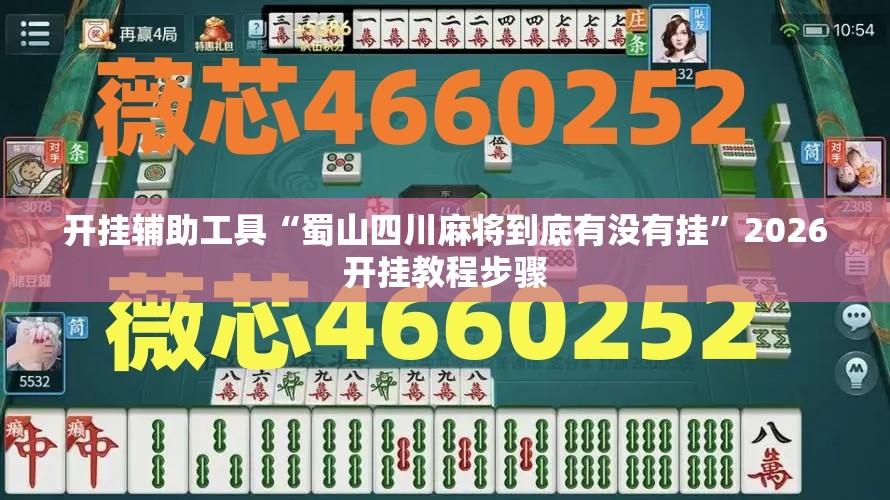 开挂辅助工具“蜀山四川麻将到底有没有挂”2026开挂教程步骤