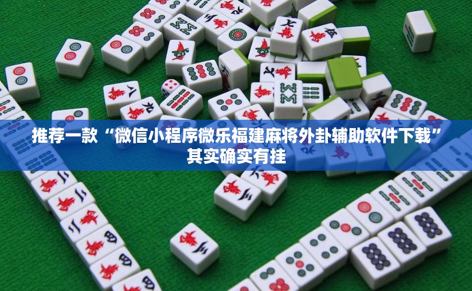 推荐一款“微信小程序微乐福建麻将外卦辅助软件下载”其实确实有挂