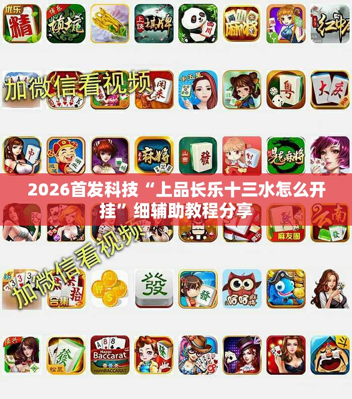 2026首发科技“上品长乐十三水怎么开挂”细辅助教程分享