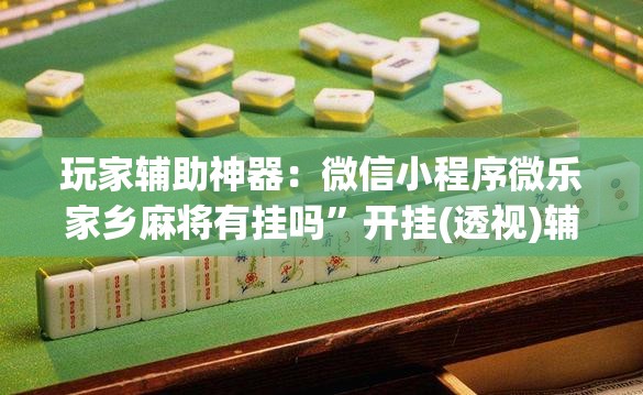 玩家辅助神器：微信小程序微乐家乡麻将有挂吗”开挂(透视)辅助教程