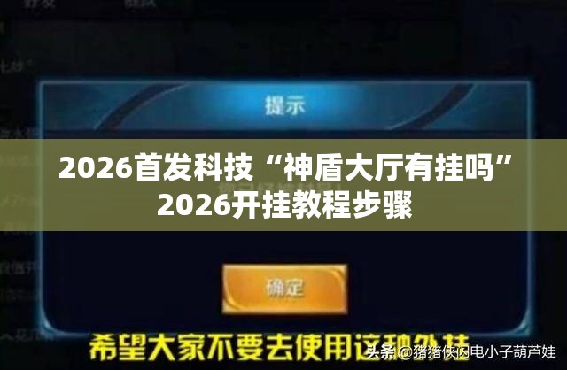 2026首发科技“神盾大厅有挂吗”2026开挂教程步骤