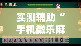实测辅助“手机微乐麻将小程序必赢神器免费安装	”其实确实有挂