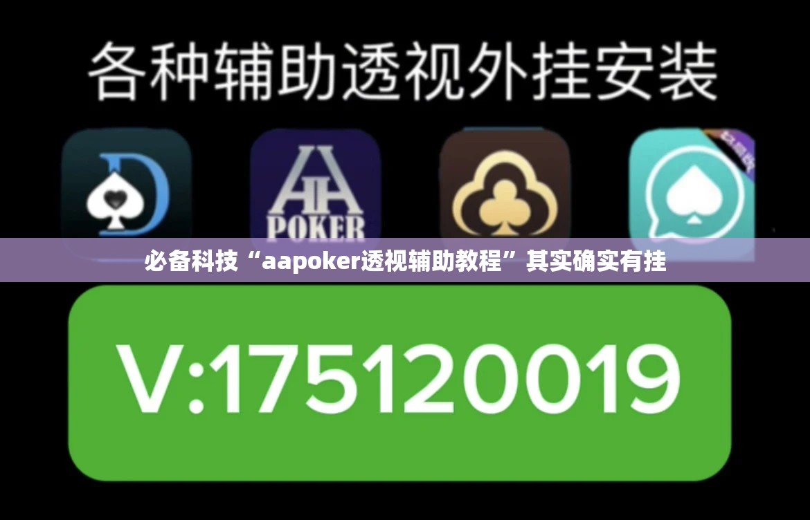 必备科技“aapoker透视辅助教程”其实确实有挂