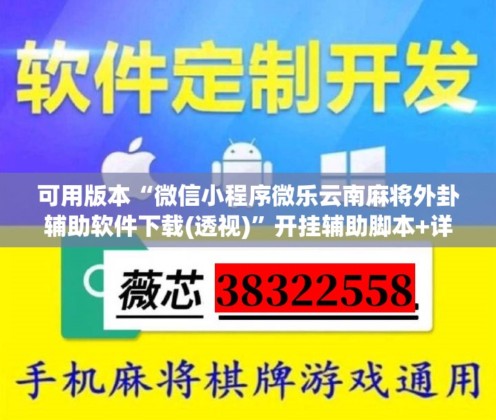 可用版本“微信小程序微乐云南麻将外卦辅助软件下载(透视)”开挂辅助脚本+详细开挂安装教程