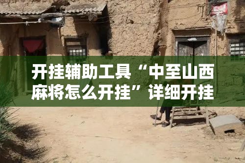 开挂辅助工具“中至山西麻将怎么开挂”详细开挂教程