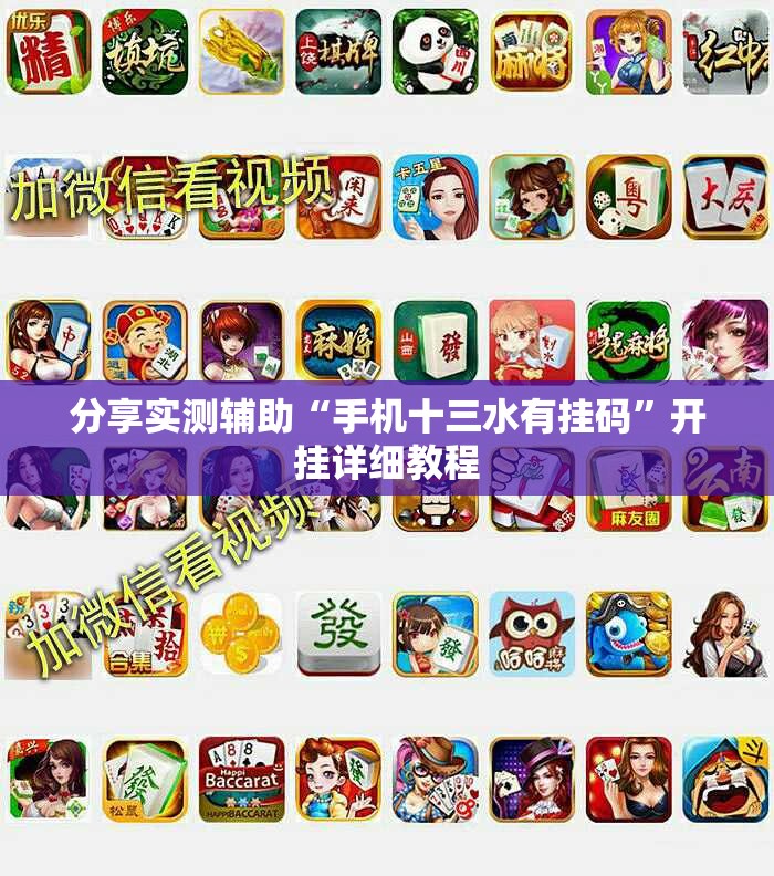 分享实测辅助“手机十三水有挂码”开挂详细教程