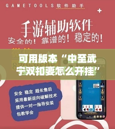 可用版本“中至武宁双扣要怎么开挂”(免费)开挂辅助教学(最新辅助开挂教程)