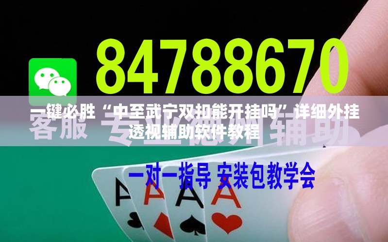 一键必胜“中至武宁双扣能开挂吗”详细外挂透视辅助软件教程