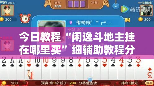 今日教程“闲逸斗地主挂在哪里买”细辅助教程分享