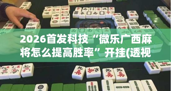 2026首发科技“微乐广西麻将怎么提高胜率”开挂(透视)辅助教程