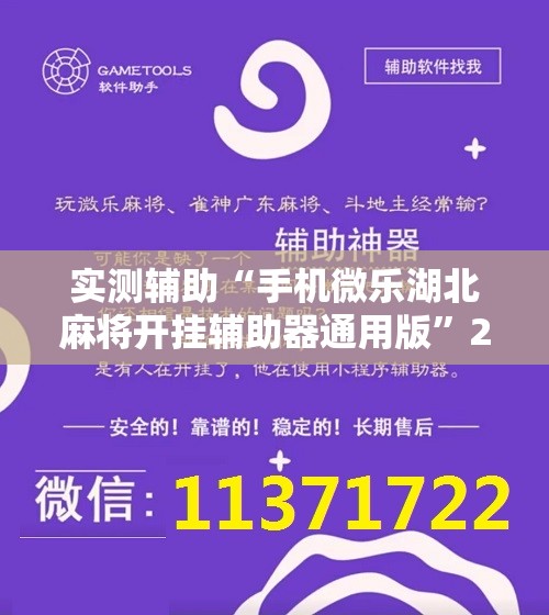 实测辅助“手机微乐湖北麻将开挂辅助器通用版”2026开挂教程步骤