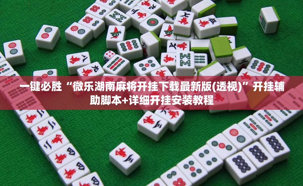 一键必胜“微乐湖南麻将开挂下载最新版(透视)”开挂辅助脚本+详细开挂安装教程