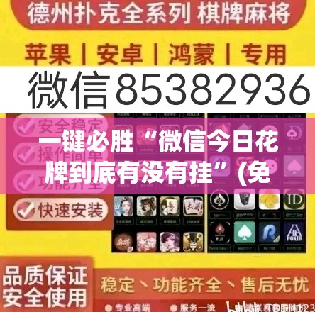 一键必胜“微信今日花牌到底有没有挂”(免费)开挂辅助教学(最新辅助开挂教程)