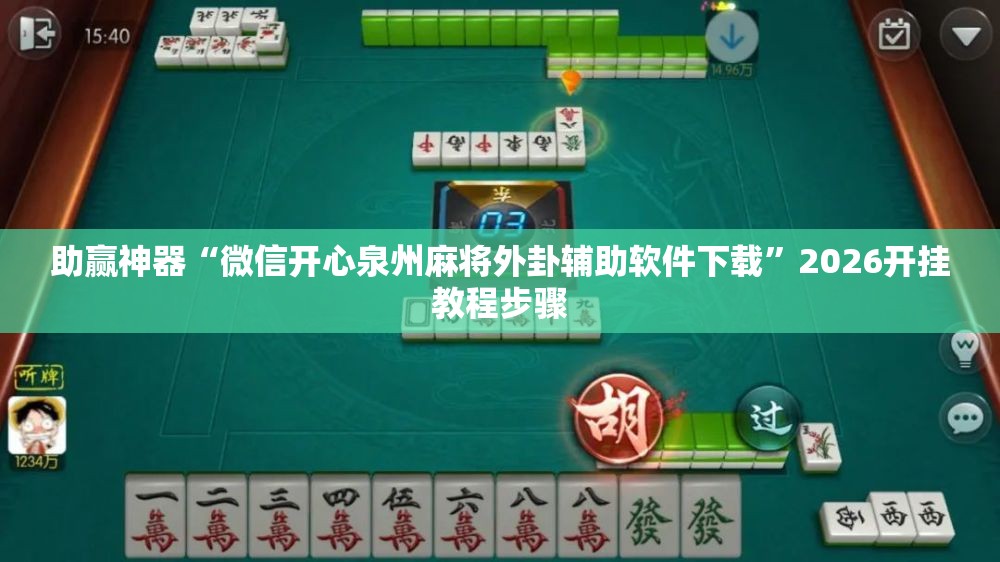 助赢神器“微信开心泉州麻将外卦辅助软件下载”2026开挂教程步骤
