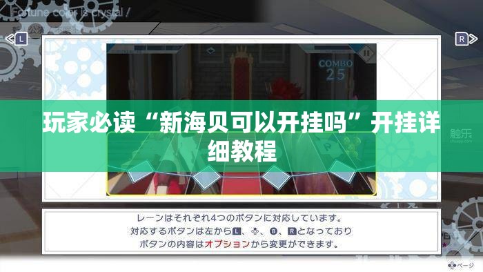 玩家必读“新海贝可以开挂吗”开挂详细教程