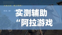 实测辅助“阿拉游戏中心外卦辅助软件下载”详细外挂透视辅助软件教程