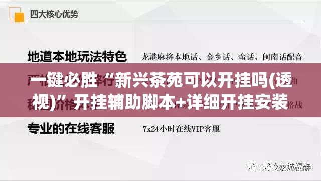 一键必胜“新兴茶苑可以开挂吗(透视)”开挂辅助脚本+详细开挂安装教程