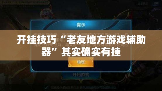 开挂技巧“老友地方游戏辅助器”其实确实有挂