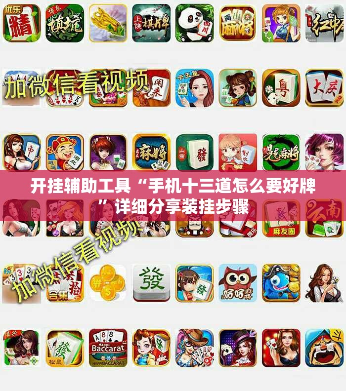 开挂辅助工具“手机十三道怎么要好牌”详细分享装挂步骤